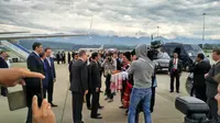 Presiden Jokowi tiba di Rusia (Liputan6.com/ Silvanus Alvin)
