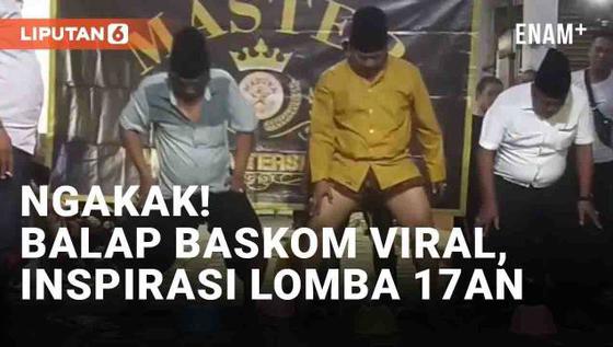 VIDEO: Ngakak! Balap Baskom Ini Bisa Jadi Inspirasi Lomba 17 Agustusan