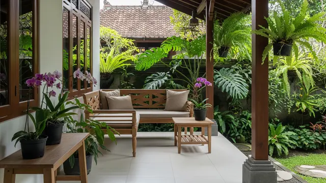 10 Inspirasi Rumah Minimalis di Kampung dengan Teras Luas buat Santai Sore