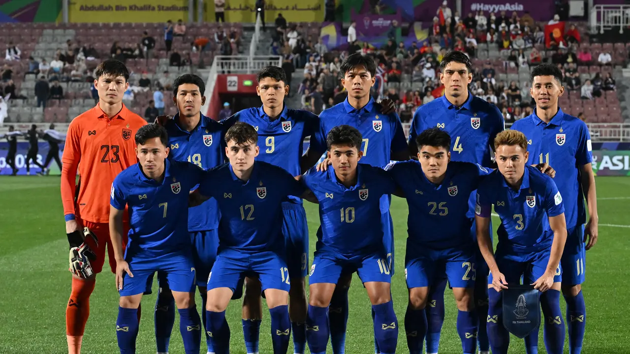 FOTO Skuad Thailand di Piala Asia 2023