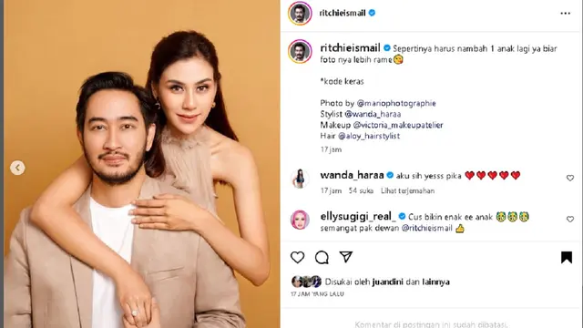 Syahnaz Sadiqah dan jeje Govinda bareng dua anak mereka (Foto: mariophotographie/syahnaz)