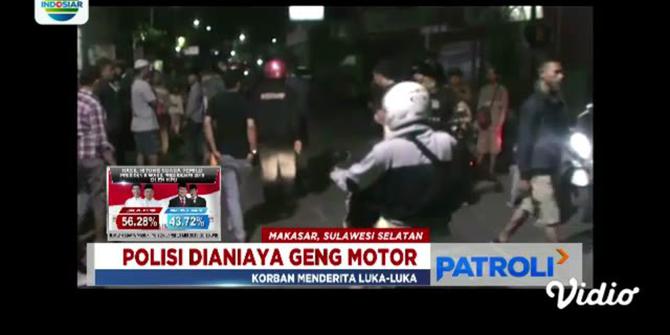 Polisi di Makassar Terluka Dikeroyok Anggota Geng Motor