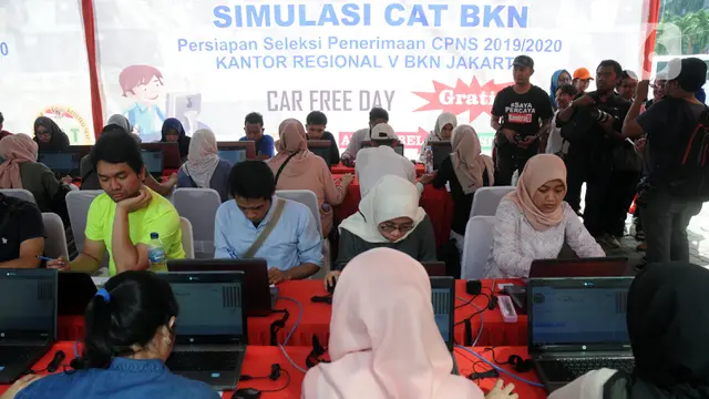 Sosialisasi Sistem Seleksi CPNS 2019/2020, BKN V Jakarta Gelar Simulasi CAT