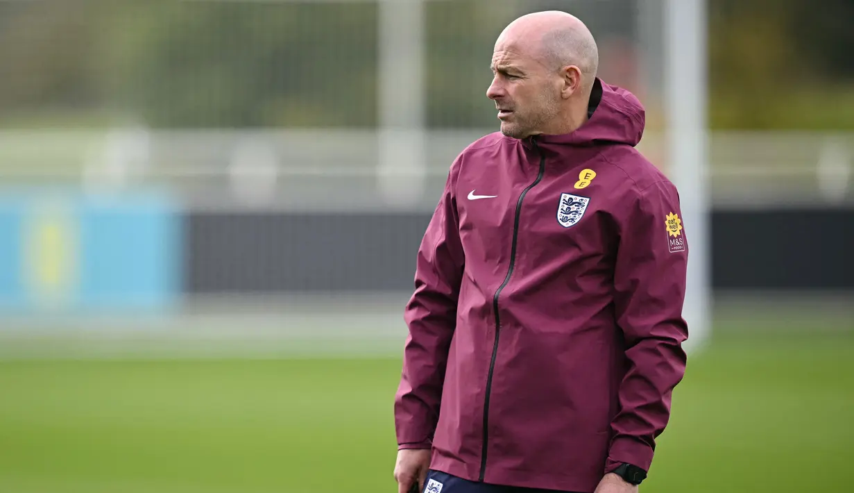 Tren performa The Three Lions sedang bagus bersama pelatih interim Lee Carsley. Jika mengalahkan Yunani, maka Timnas Inggris menang pada tiga laga berturut-turut. (AFP/Paul Ellis)