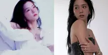 Lihat di sini beberapa potret dualitas dari gaya Jisoo BLACKPINK pakai dua gaun yang berbeda.