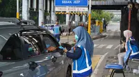 Tiga hari pasca aksi unjuk rasa di depan Gedung MPR/DPR yang menyebabkan terbakarnya tujuh gerbang tol, Jasa Marga terus melanjutkan perbaikan dan pemulihan pelayanan operasional Jalan Tol Cawang-Tomang-Pluit atau Ruas Tol Dalam Kota. (Dok. Jasa Marga)