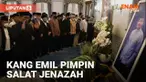 Jenazah Emmeril Kahn Mumtadz disalatkan Minggu (12/6) malam di Gedung Pakuan Bandung. Sang ayah, Ridwan Kamil memimpin salat jenazah bersama keluarga dekat.