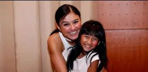 Agnez Mo melibatkan keponakannya, Chloe Xaviera saat menyanyikan lagu ‘Muda’ dalam konser yang bertajuk 'The Biggest Concert I Am Generation of Love'.