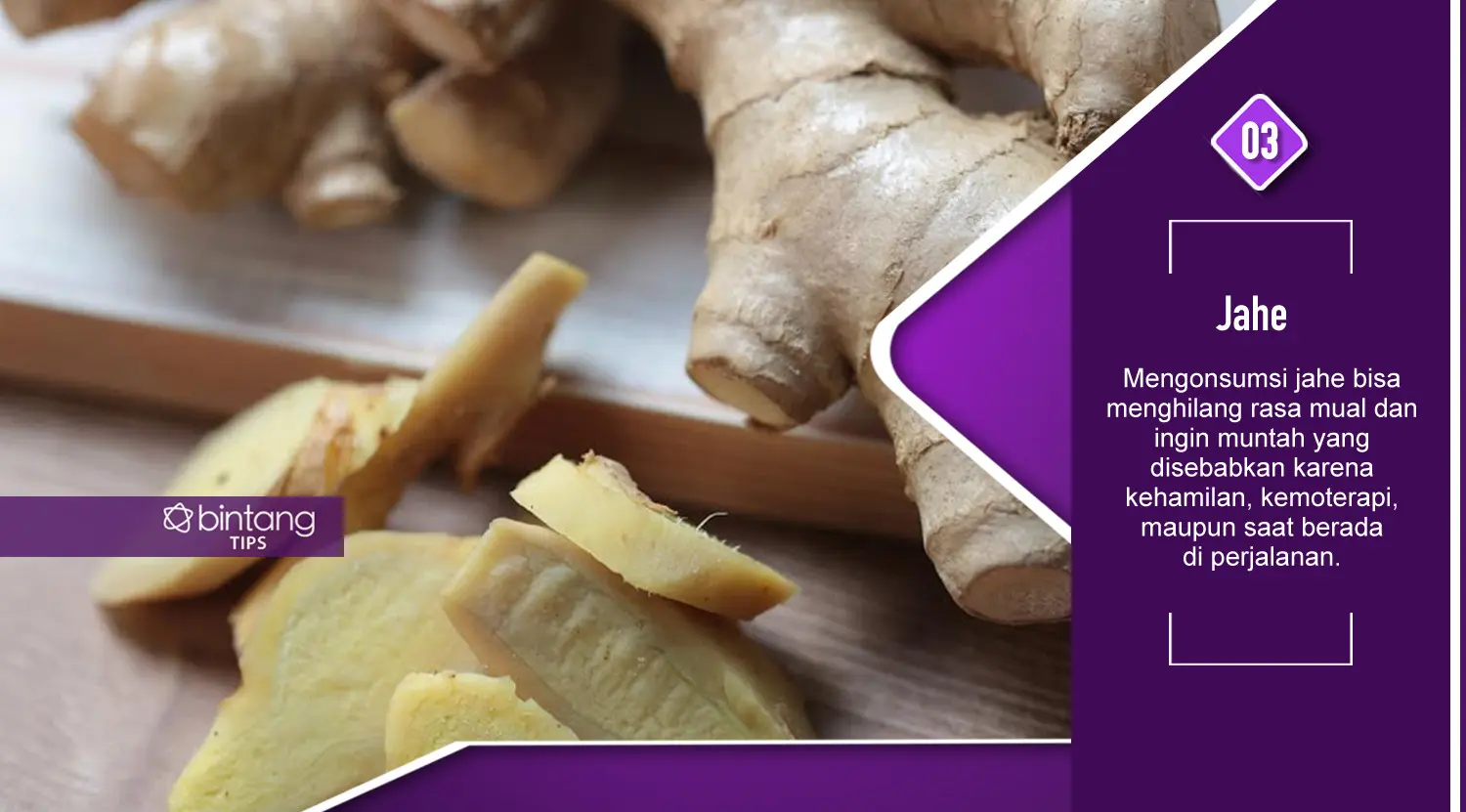 Makanan yang bisa bantu hilangkan rasa mual. (Foto: Deki Prayoga, Digital Imaging: Nurman Abdul Hakim/Bintang.com)