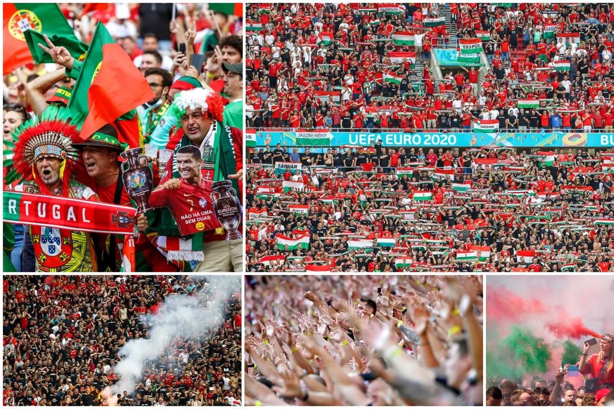 Foto Piala Eropa: Pemandangan Tak Biasa di Euro 2020, Suporter Padati Stadion di Laga Hungaria Vs Portugal