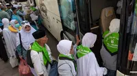 Jemaah haji bergeser dari Makkah ke Madinah untuk melaksanakan ibadah arbain. (Foto: Kemenag/Liputan6.com)
