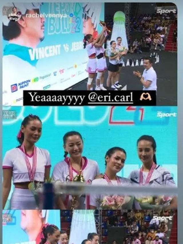 Erika Carlina dalam Tepok Bulu 2022 (Foto: Instagram @rachelvennya)