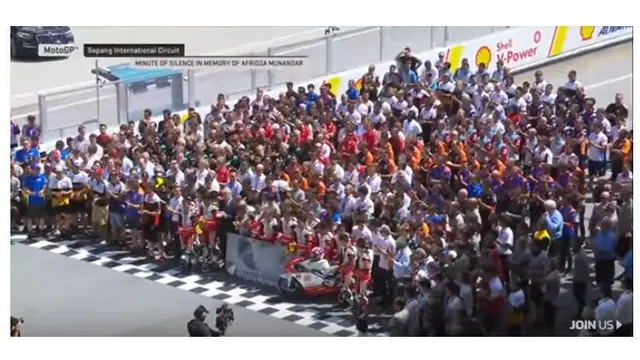6 Momen Mengheningkan Cipta untuk Afridza Munandar Jelang MotoGP Malaysia