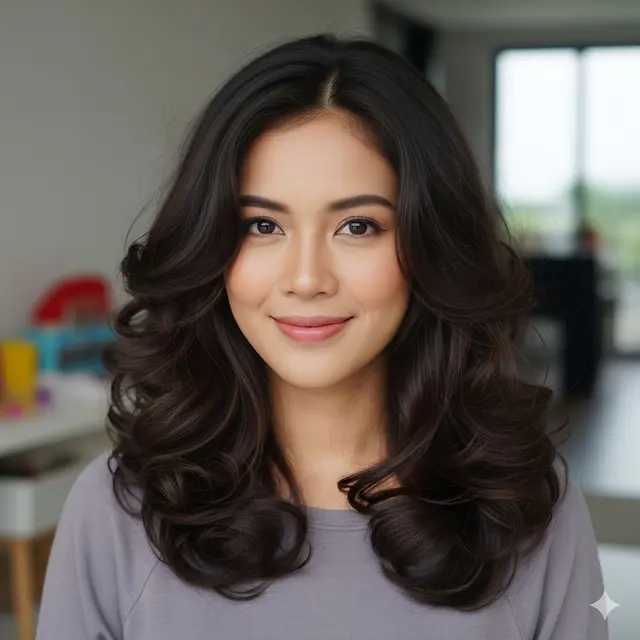 Curly Long Layered Cut