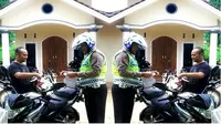 Parah, Pengendara Motor Ini Ditilang di Depan Rumahnya Sendiri