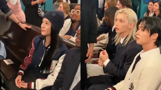 Jisoo, Felix, dan Lee Know (X/@skzpinkfiles)