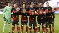 Tim nasional Belgia pada Oktober 2017. (AFP/John Thys)