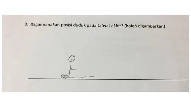 Lucunya Gambar Anak-anak Ini Saat Menjawab Soal