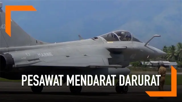 VIDEO: Penampakan 7 Jet Perancis Mendarat Darurat di Aceh