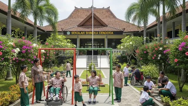 Ilustrasi Perbedaan Sekolah Inklusi dan SLB/Gemini AI