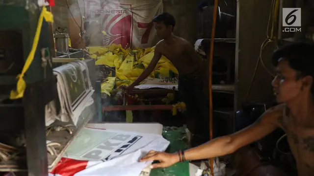 Jelang Pilpres 2019, Produksi Atribut Partai Meningkat Pesat