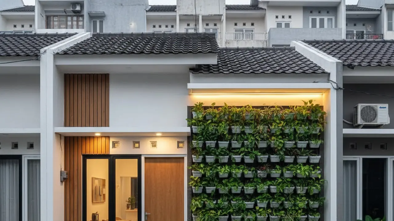 Gambar Rumah Kecil Tanpa Halaman yang Tetap Nyaman