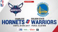 Jadwal NBA, Charlote Hornets Vs Golden State Warriors. (Bola.com/Dody Iryawan)