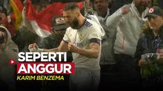 Berita video striker Real Madrid, Karim Benzema, mendapat pujian setelah kemenangan 3-1 pada laga leg 1 perempat final Liga Champions 2021/2022, Kamis (7/4/2022) dinihari WIB.