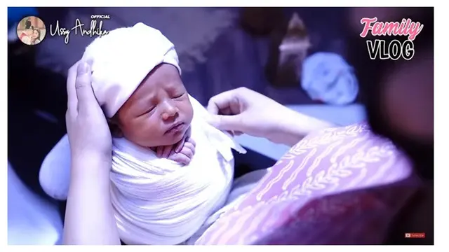 7 Gaya Pemotretan Baby Born Saka Anak Andhika Pratama dan Ussy, Menggemaskan