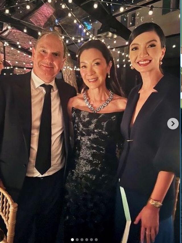 Raline Shah jumpa Michelle Yeoh bintang Shang-Chi di Festival Film Cannes 2023 (Foto: Instagram ralineshah)