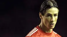 Ekspresi striker Liverpool Fernando Torres di laga lanjutan EPL melawan Fulham di Anfield Stadium, 26 Januari 2011. AFP PHOTO / ANDREW YATES