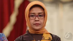 Pakar Hukum Tata Negara sekaligus Ketua Badan Pembinaan Hukum Nasional, Dr Enny Nurbaningsih, SH. Foto diambil di Istana Negara, Jakarta, Senin (25/5/2015). (Liputan6.com/Faizal Fanani)