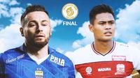 Championship Series BRI Liga 1 - Persib Bandung Vs Madura United - Duel Kapten (Bola.com/Adreanus Titus)
