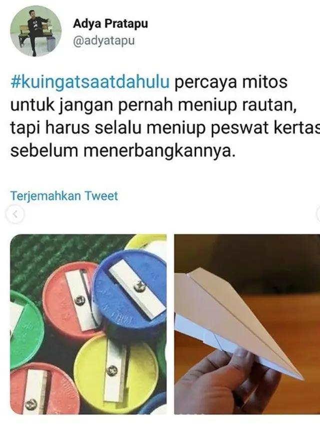 nostalgia benda-benda jadul (foto: Twitter)