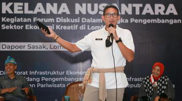 Menteri Pariwisata dan Ekonomi Kreatif (Menparekraf), Sandiaga Salahuddin Uno