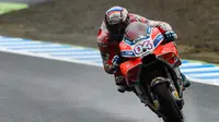 Pebalap Ducati, Andrea Dovizioso, menilai kesalahan yang dilakukan Marc Marquez pada lap terakhir menjadi kunci kemenangannya di MotoGP Jepang. (dok. MotoGP)
