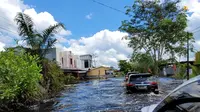 Menteri Pekerjaan Umum dan Perumahan Rakyat (PUPR) Basuki Hadimuljono meninjau bencana banjir yang melanda Sintang dan Melawi, Kalimantan Barat (dok: PUPR)