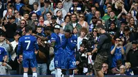 Perayaan gol Chelsea saat melawan Everton (AFP)