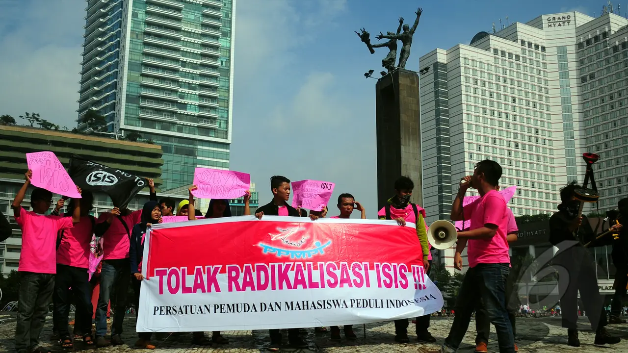 Teaterikal Menolak ISIS di Bundaran HI