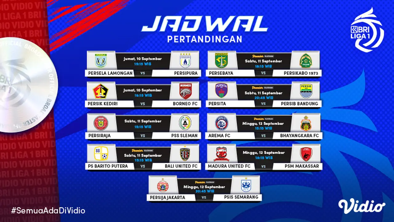 Liga 1 - Ilustrasi BRI Liga 1_18 Logo Peserta Liga