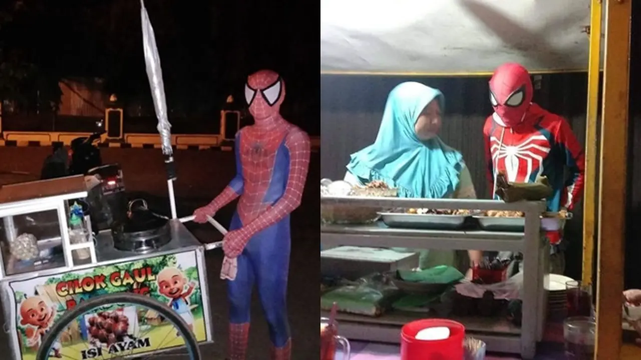 6 Potret Spider-Man Jika Tinggal di Indonesia Ini Bikin Ngakak