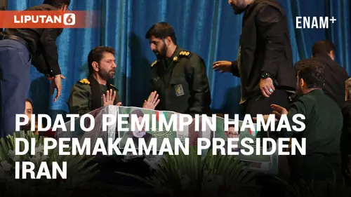 VIDEO: Pemimpin Hamas Berpidato di Upacara Pemakaman Presiden Iran