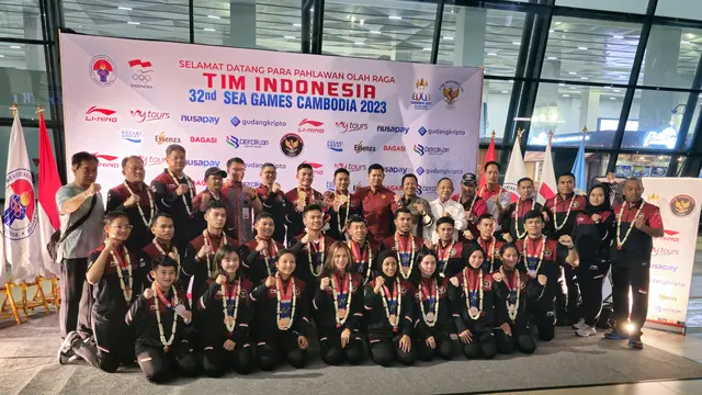 Atlet karate Indonesia di SEA Games 2023 tiba di Jakarta