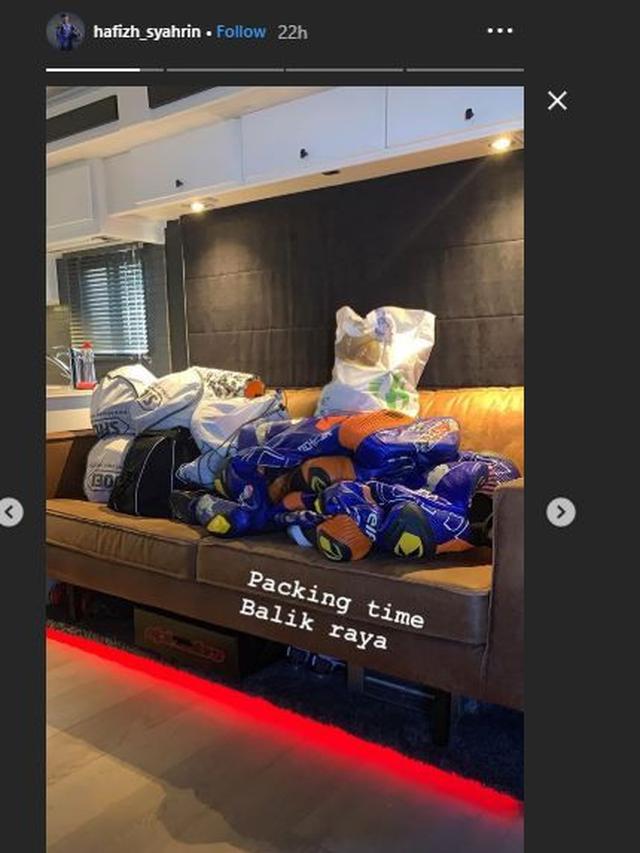 Instagram Storu Hafizh Syahrin soal mudik lebaran