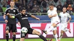 Baku Olympic Stadium memiliki kapasitas hampir 70.000 tempat duduk. Rekor jumlah penonton adalah 67.200 saat Qarabag FK menjamu AS Roma dalam fase grup Liga Champions 2017/2018, 27 September 2017. (AFP/Vano Shlamov)