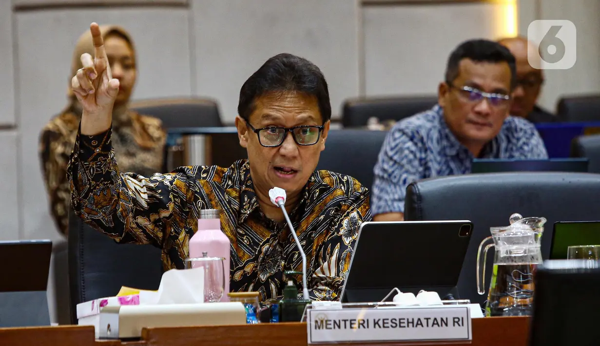 Rapat juga membahas perkembangan persiapan pelaksanaan Peraturan Presiden Nomor 59 Tahun 2024 tentang Perubahan Ketiga atas Peraturan Presiden Nomor 82 Tahun 2018 tentang Jaminan Kesehatan. (Liputan6.com/Angga Yuniar)