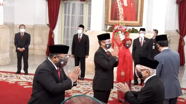 Resmi, Ini 6 Momen Pelantikan Menteri dan Wamen Baru Kabinet Indonesia Maju