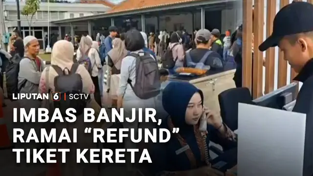 Imbas Banjir, Ramai "Refund" Tiket Kereta