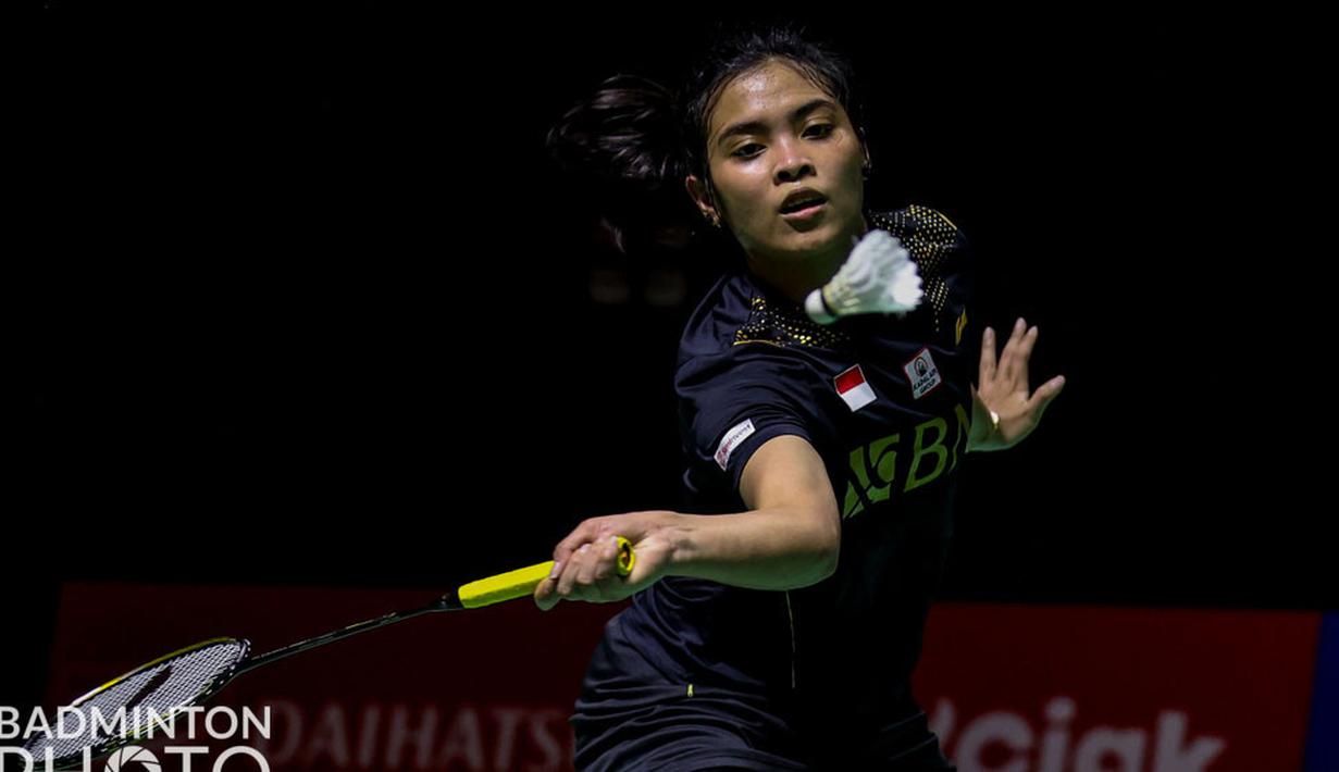 Tunggal putri andalan Indonesia, Gregoria Mariska Tunjung, harus mengakui pebulutangkis unggulan delapan asal Jepang, Sayaka Takahashi. (Badminton Photo/Raphael Sachetat)