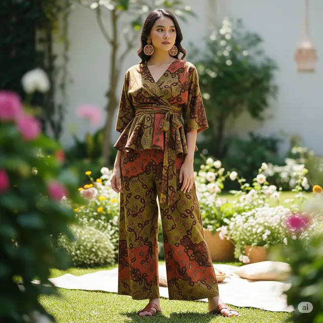 Model Wrap Style + Celana Palazzo